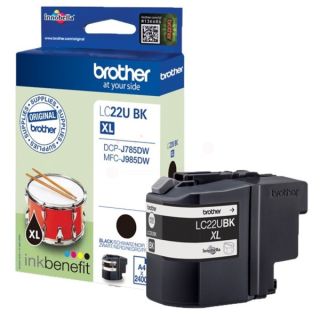 LC22UBKBP - cartouche de marque Brother - noire