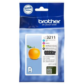 LC3211VALDR - cartouches de marque Brother - multipack 4 couleurs : noire, cyan, magenta, jaune