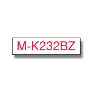 MK232BZ - ruban cassette de marque Brother - rouge, blanc