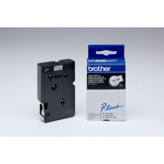 TC101 - ruban cassette de marque Brother - noir, transparent