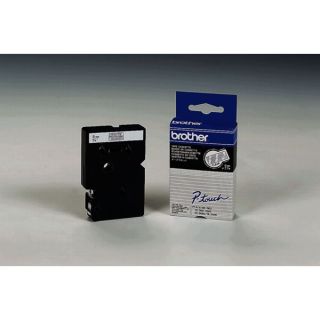 TC195 - ruban cassette de marque Brother - transparent, blanc