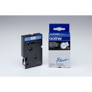 TC203 - ruban cassette de marque Brother - bleu, blanc