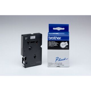 TC291 - ruban cassette de marque Brother - noir, blanc