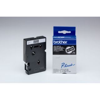 TC395 - ruban cassette de marque Brother - noir, blanc