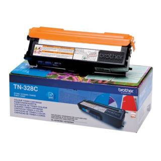 TN328C - toner de marque Brother - cyan