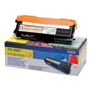 TN328Y - toner de marque Brother - jaune