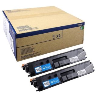 TN329CTWIN - toner de marque Brother - cyan - pack de 2
