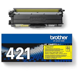 TN421Y - toner de marque Brother - jaune