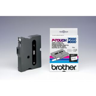 TX231 - ruban cassette de marque Brother - noir, blanc