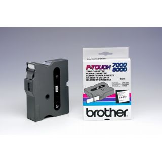 TX251 - ruban cassette de marque Brother - noir, blanc