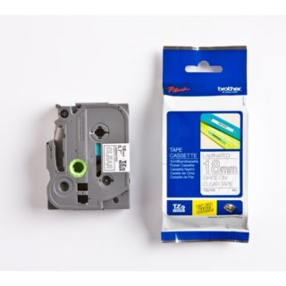 TZE145 - ruban cassette de marque Brother - transparent, blanc