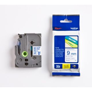 TZE223 - ruban cassette de marque Brother - bleu, blanc
