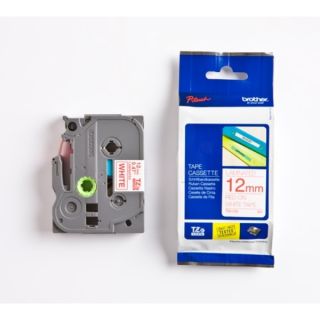 TZE232 - ruban cassette de marque Brother - rouge, blanc