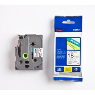 TZE241 - ruban cassette de marque Brother - noir, blanc