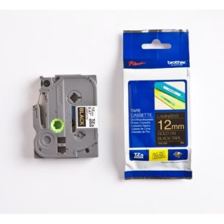 TZE334 - ruban cassette de marque Brother - noir, or