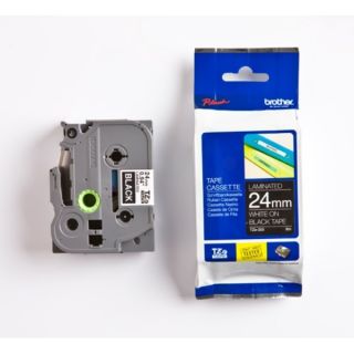 TZE355 - ruban cassette de marque Brother - noir, blanc
