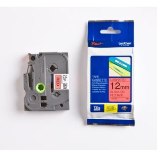 TZE431 - ruban cassette de marque Brother - noir, rouge