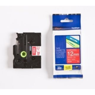TZE435 - ruban cassette de marque Brother - rouge, blanc