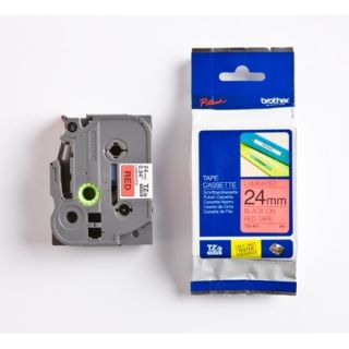 TZE451 - ruban cassette de marque Brother - noir, rouge