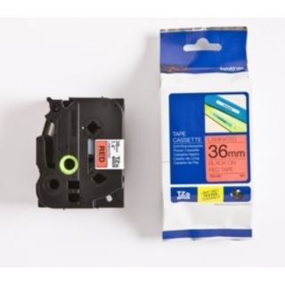 TZE461 - ruban cassette de marque Brother - noir, rouge