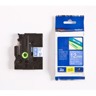 TZE535 - ruban cassette de marque Brother - bleu, blanc