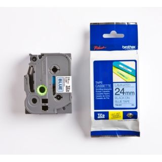 TZE551 - ruban cassette de marque Brother - noir, bleu