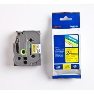 TZE651 - ruban cassette de marque Brother - noir, jaune