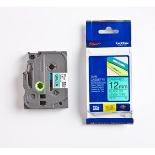 TZE731 - ruban cassette de marque Brother - noir, vert