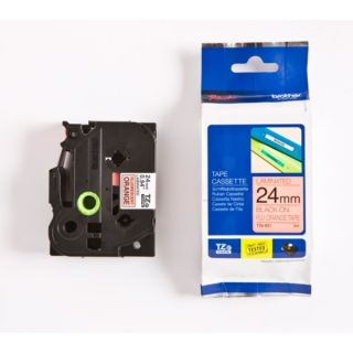 TZEB51 - ruban cassette de marque Brother - noir, orange