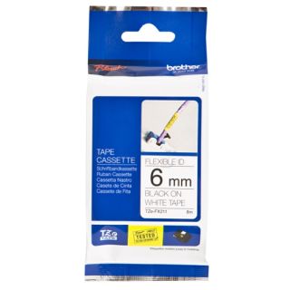 TZEFX211 - ruban cassette de marque Brother - noir, blanc
