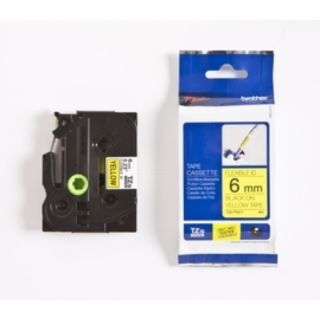 TZEFX611 - ruban cassette de marque Brother - noir, jaune