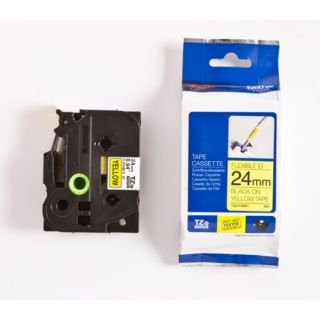 TZEFX651 - ruban cassette de marque Brother - noir, jaune