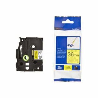 TZEFX661 - ruban cassette de marque Brother - noir, jaune