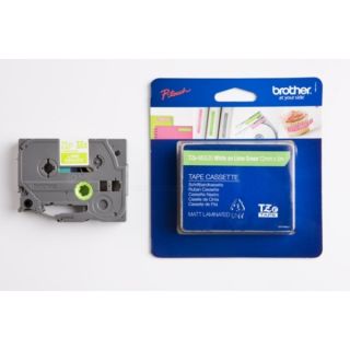 TZEMQG35 - ruban cassette de marque Brother - vert, blanc