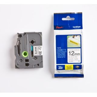 TZES231 - ruban cassette de marque Brother - noir, blanc