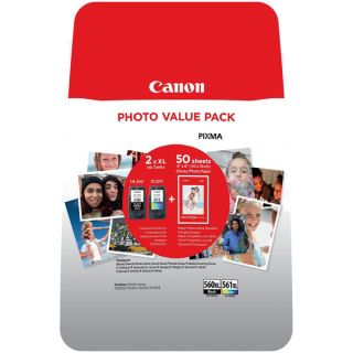 3712C004 / PG-560XL+CL-561XL - cartouches de marque Canon - multipack 2 couleurs : noire, multicouleur