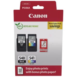 5225B013 / PG-540+CL-541 - cartouches de marque Canon - multipack 2 couleurs : noire, multicouleur