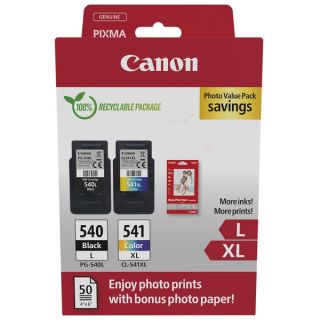 5225B014 / PG-540+CL-541 - cartouches de marque Canon - multipack 2 couleurs : noire, multicouleur