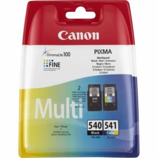 5225B006 / PG-540+CL-541 - cartouches de marque Canon - multipack 2 couleurs : noire, multicouleur