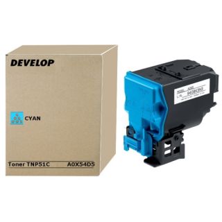 A0X54D5 / TNP-51 C - toner de marque Develop - cyan