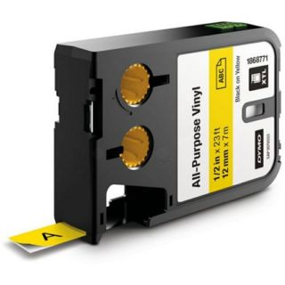 1868771 - ruban cassette de marque Dymo - noir, jaune