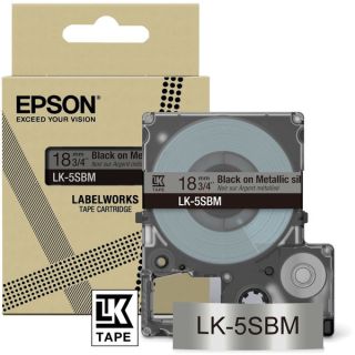 C53S672094 / LK-5SBM - ruban cassette de marque Epson - noir, argenté