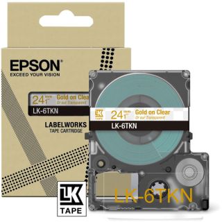 C53S672098 / LK-6TKN - ruban cassette de marque Epson - transparent, or