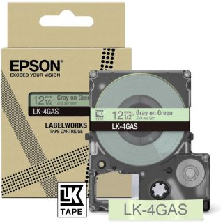 C53S672105 / LK-4GAS - ruban cassette de marque Epson - gris, vert