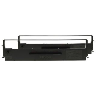 C13S015646 / 7753 - ruban de marque Epson - noir - pack de 2
