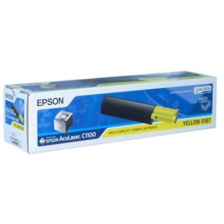 C13S050187 / 0187 - toner de marque Epson - jaune