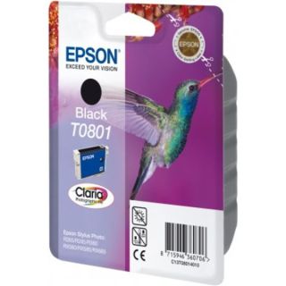 C13T08014011 / T0801 - cartouche de marque Epson - noire