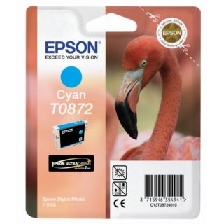 C13T08724010 / T0872 - cartouche de marque Epson - cyan