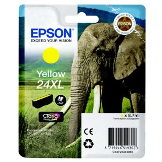C13T24344010 / 24XL - cartouche de marque Epson - jaune