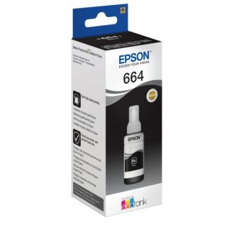 C13T664140 / 664 - bouteille d'encre de marque Epson - noire